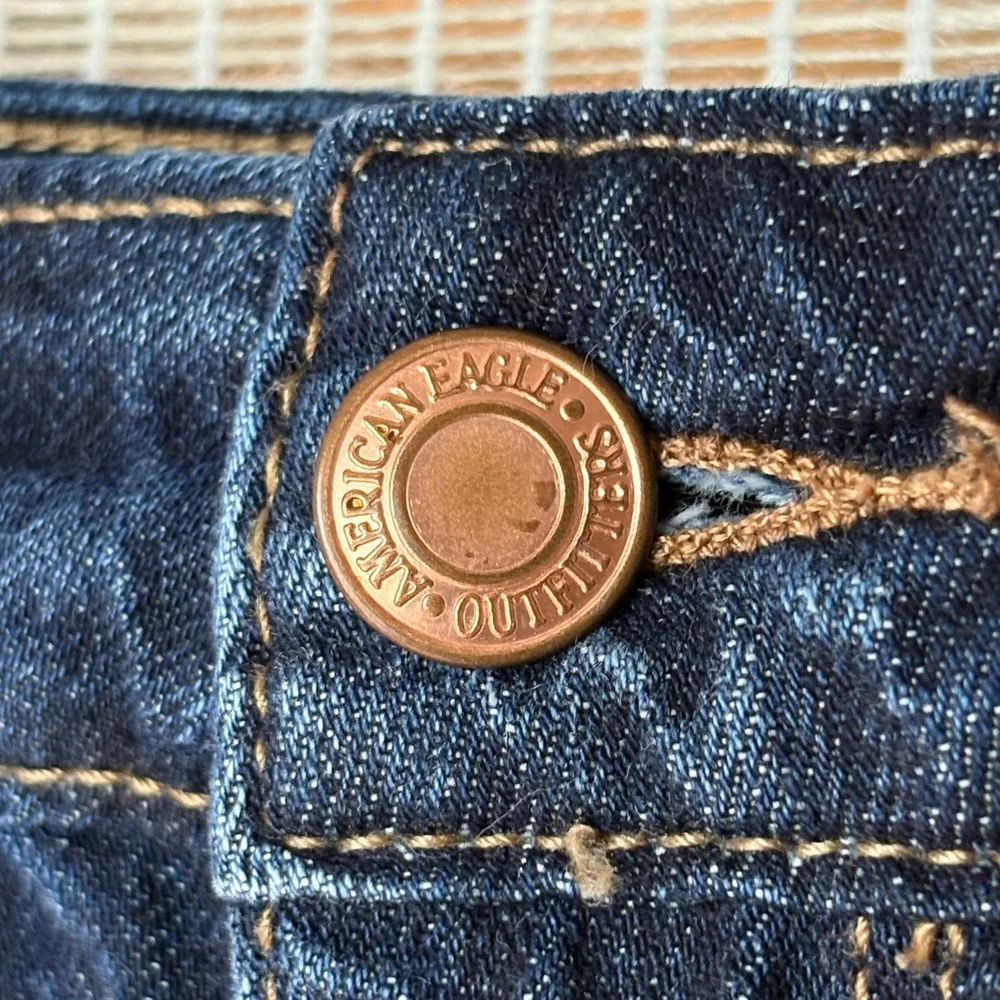 American Eagle Outfitters Dark Blue Denim Mini Skirt - Picture 3 of 9